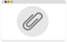 Attach the fax to be sent as an attachment Recieve fax as email attatchment symbol