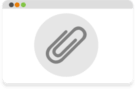 Attach the fax to be sent as an attachment Recieve fax as email attatchment symbol