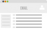 Open your email to fax client Send fax to email symbol
