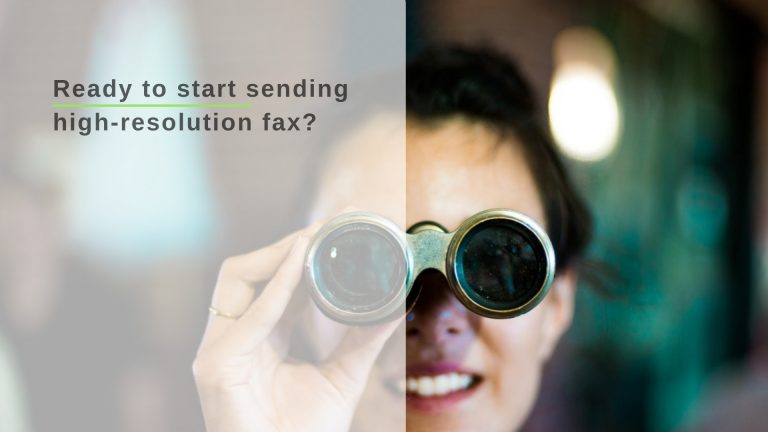 high resolution faxing