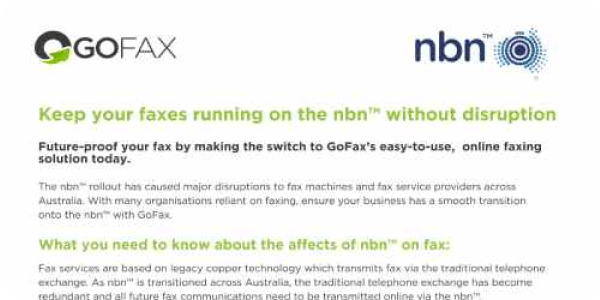 GoFax NBN ready