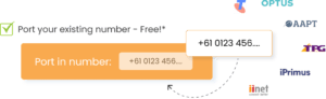 tick box to select free fax porting